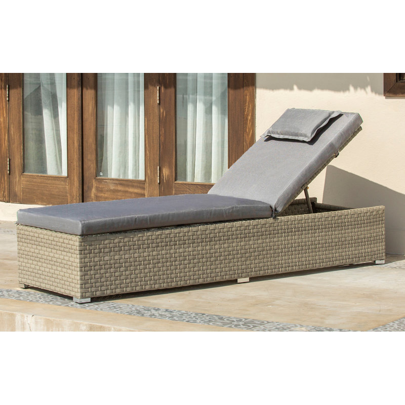 198cm Long Single Chaise with Cushions