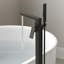 Robinet de baignoire autoportant monocommande à fixation au sol avec inverseur-121579584