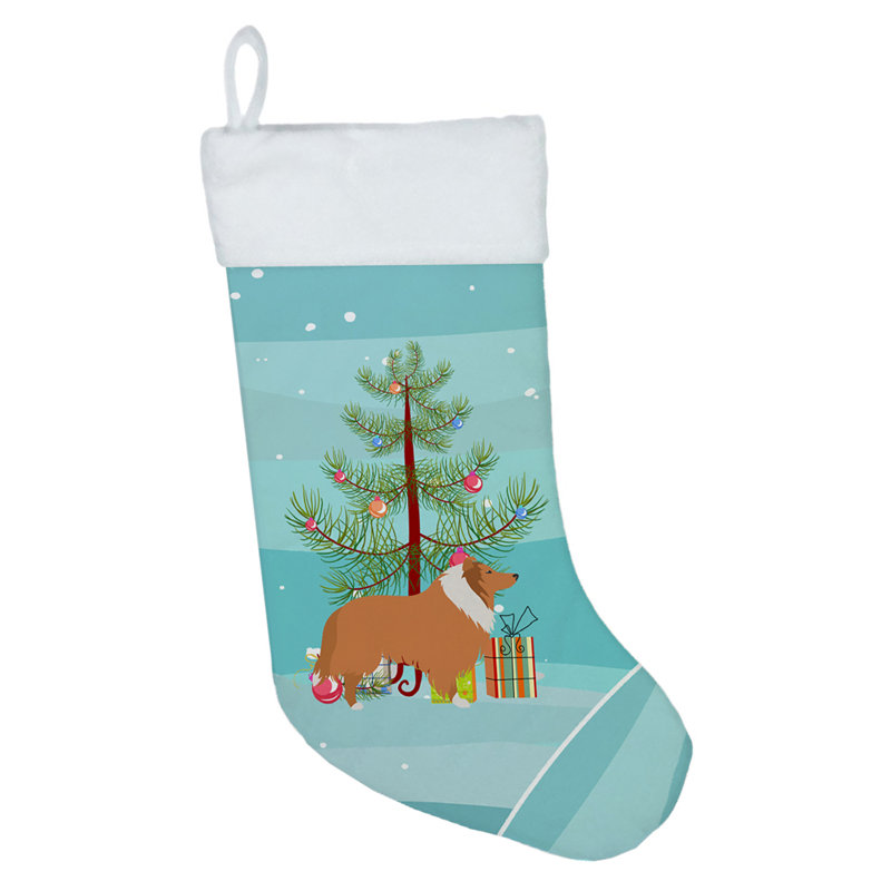 Chaussette de noël joyeux de noël, Collie