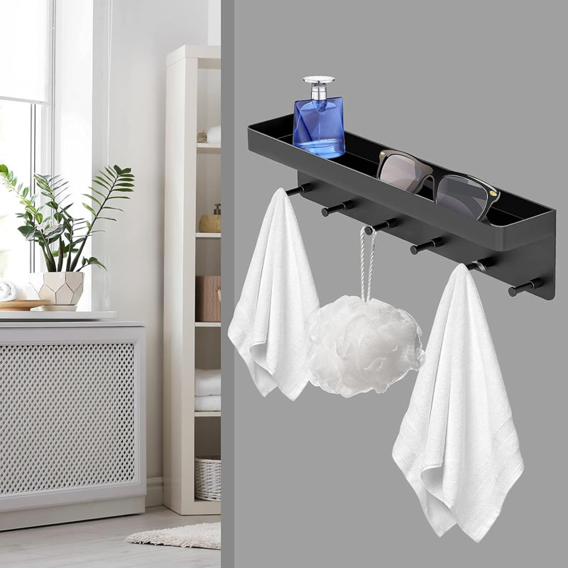 Gloriann Metal Wall Organizer, Black