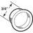 Closet Door Finger Pull, 3/4 in., Satin Nickel Finish (4 Pack)-21684152-21684154