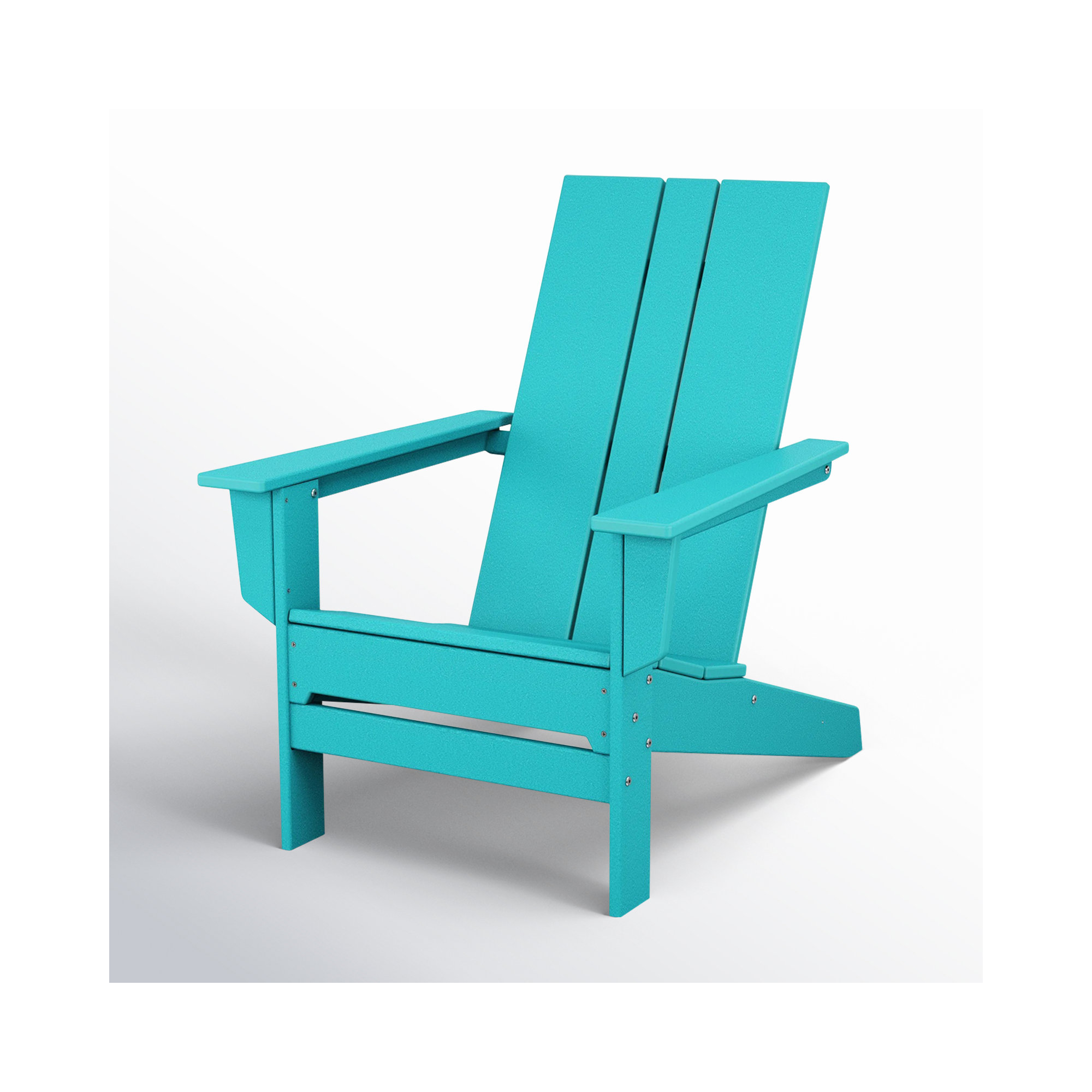 POLYWOOD x AllModern Plastic Adirondack Chair, Blue