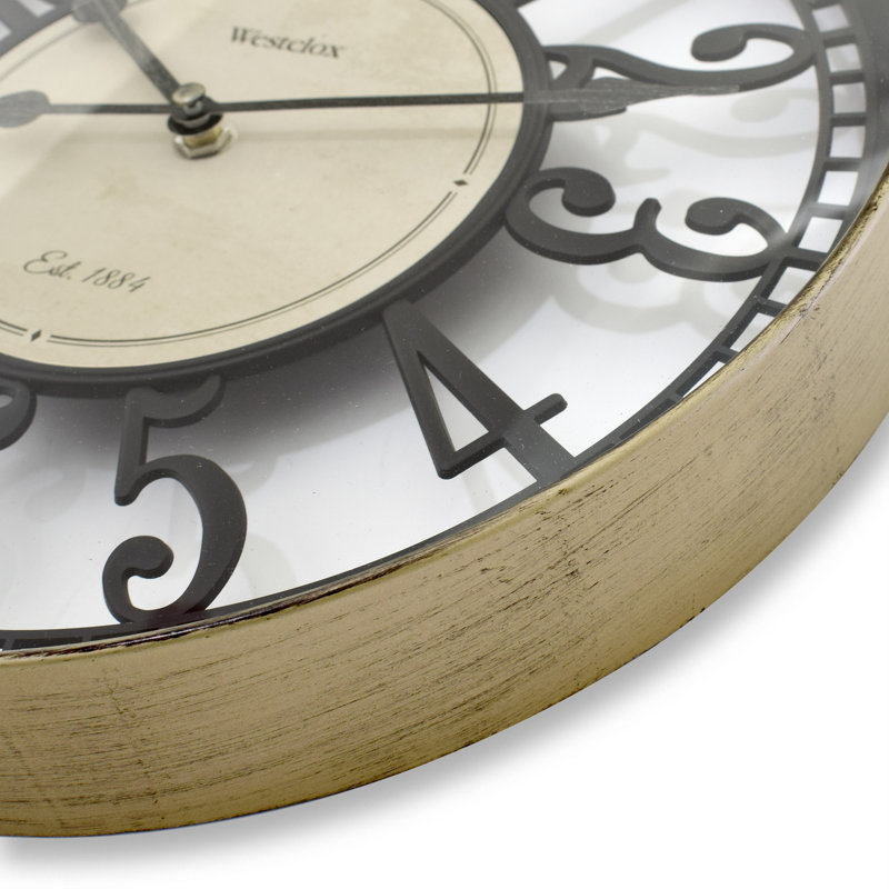 Westclox 12" Multicolored Open Dial Wall Clock