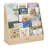 ECR4Kids Streamline Single-Sided Book Display with Storage, Classroom Bookshelf, Natural-104550426
