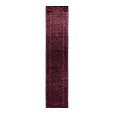 Tapis noué à la main Zarious, unique en son genre - noir