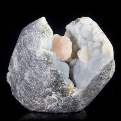 Wulfenite on Chalcedony Miniature. Barking Spider Mine, AZ