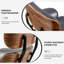 Chaise longue en cuir véritable de qualité supérieure avec structure en bois massif, pieds en acier, dispositif d'inclinaison et repose-pieds-1157644769-1157644771