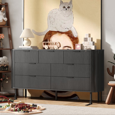 Bridgemont 7 Drawer 60.24" W Double Dresser by Ebern Designs