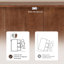 Armoire d'appoint en noyer massif