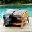 Bristol Teak Outdoor Adirondack Chair & Ottoman With Patio Cover-422648652
