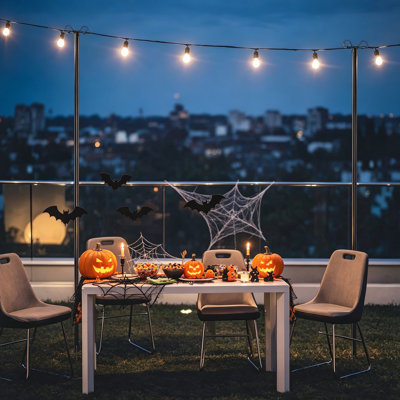 Ensemble de 2 lampadaires de jardin 10 pi, poteaux d'éclairage de jardin réglables en métal munis d'un ancrage au sol Auger, supports d'éclairage extérieur pour guirlandes de jardin