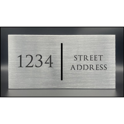 Panneau d'adresse en aluminium illuminé