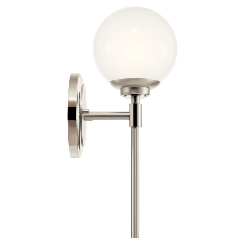 Tomasita Armed Sconce, Polished Nickel