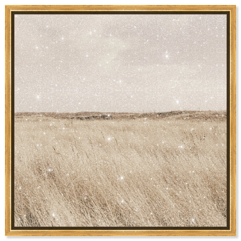 Golden Nature Print by Oliver Gal, 21" H x 21" W, Gold Floater Frame