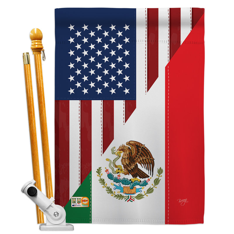 Ensemble indicateur vertical décoratif états-unis de l’amitié des états-unis mexique