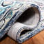 Tapis oriental rose / bleu en laine / coton touffeté à la main Arkadijus-820460523