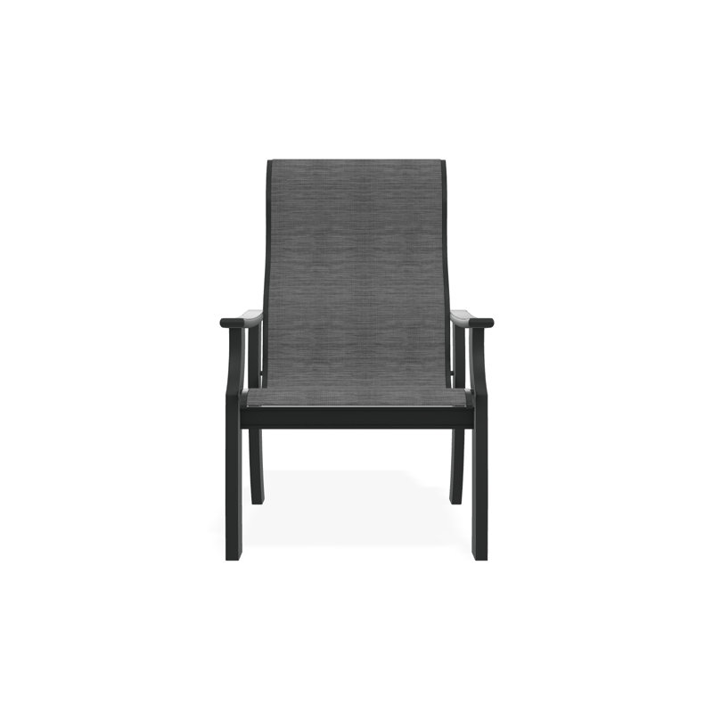 St. Catherine Polymer Outdoor Lounge Chair, Graphite, Destiny Steel
