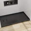 Base de douche en acrylique 60 po x 32 po GT, panneau de douche à seuil simple, antidérapant pour drain à gauche, noir brillant-125481887-125481889-130371982