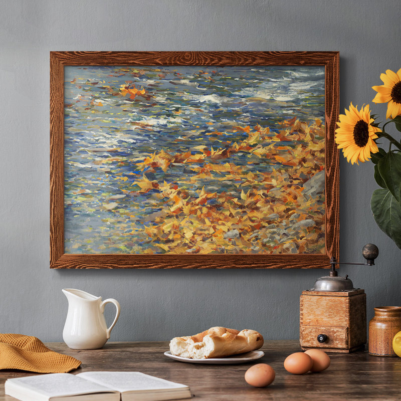 Autumn Creek, reproduction d'art sur toile encadrée, L 32 po x H 22 po, Érable