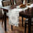 Elegant Cutwork Lace Christmas Table Runner with European Embroidery for Dining Table and Christmas Decor