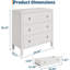 76 cm W Chest of 3 Drawers