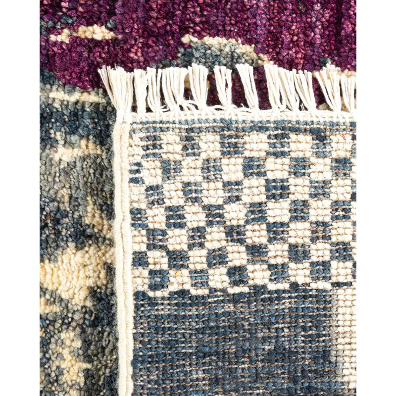 Contemporary One-of-a-Kind 6' 1" x 6' 2" Hand Knotted Area Rug