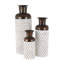 Ensemble de grands vases en métal Florice