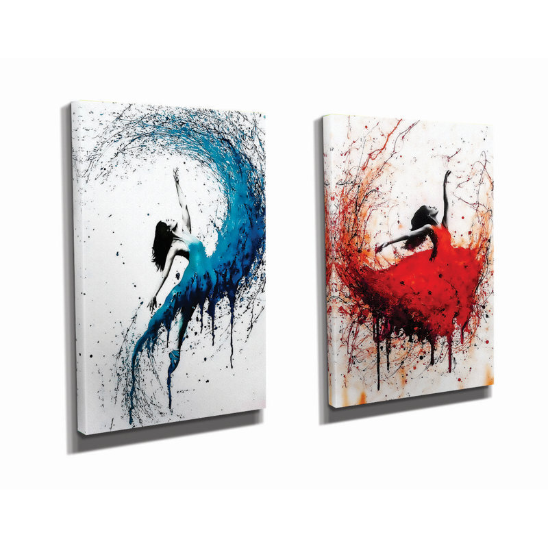 Stunning Decorative Canvas Paintings (2 Pieces), 11.8 x 15.7 inches Each | 50% Cotton / 50% Polyester, Digital Printing on Canvas | Elegant Wooden Frame (0.8 x 1.2 inches) | Perfect for Home Decor & Art Enthusiasts