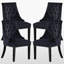 Paulus 4 Person Dining set - a Rectangular Extendable Dining Table with Metal Legs and a Set of 4 Quilted Ring Knocker Velvet Dining Chairs for Dining Room - Modern Dining Table Set-207554213-207554212