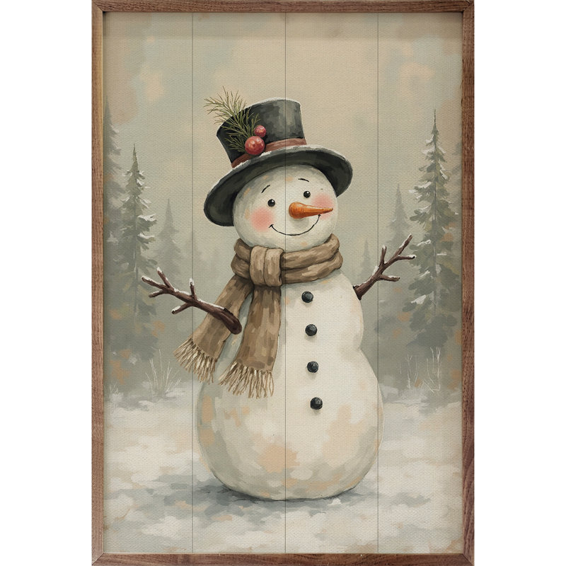 Snowman, 16" H x 10" W