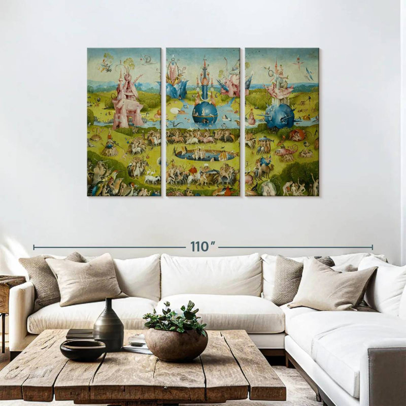 Leisha Le jardin des délices terrestres IV, H 48 po x l 74 po