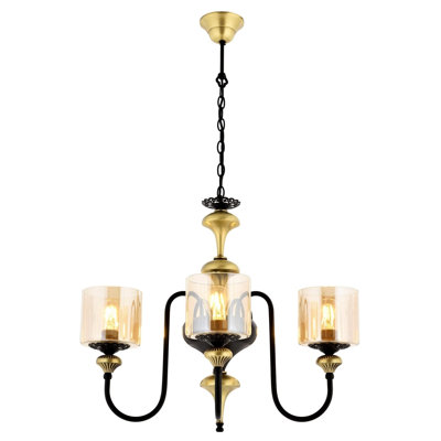 Demps 3 - Light Shaded Chandelier