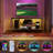 Modern Small TV Console With LED Light, Light Grey, Fits Tvs Up To 55" | Gift Idea