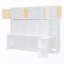 Lit escamotable double avec bureau et armoires-2040586427