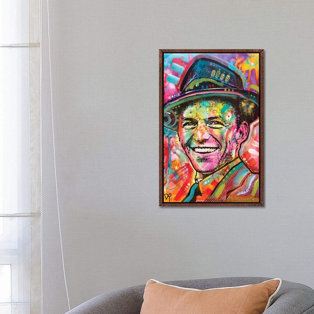 Leinwandbild - Grafikdruck „Frank Sinatra I” von Dean Russo