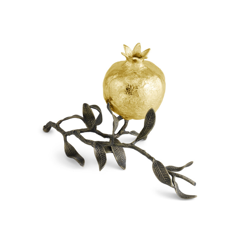 Pomegranate Handmade Brass Table Vase