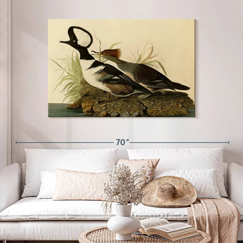 Hooded Merganser, 32" H x 48" W