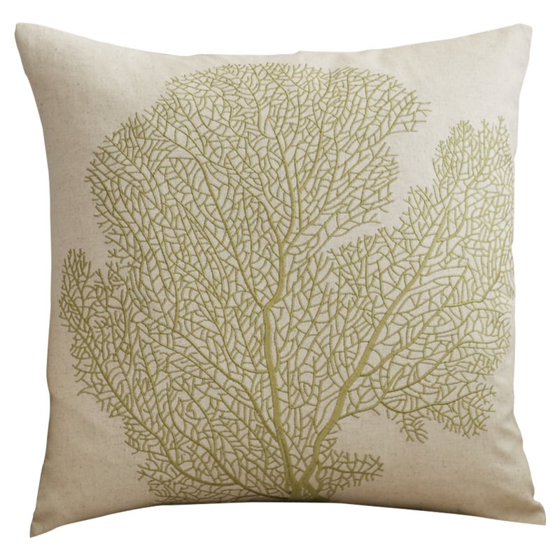 Syracuse 100% Cotton Throw Pillow, Beach Lime
