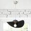 Lustre chapeau moderne en résine 1 lumière