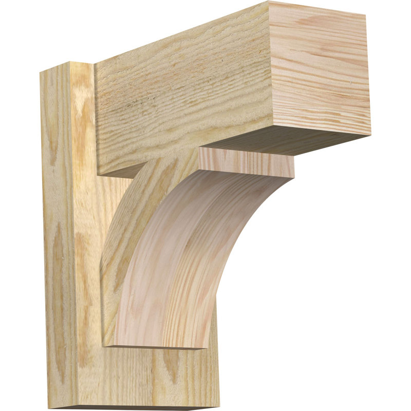 Bloc de bois rustique Thorton, Sapin Douglas de 8 po (sciage brut), P 30 po x H 42 po