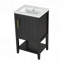 Meuble-lavabo de 20 pouces avec lavabo, porte à fermeture douce et grand espace de rangement pour les salles de bain modernes-129184609