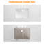 Comptoir de meuble-lavabo en quartz blanc 48 po avec lavabo en céramique, dosseret et éclaboussures latérales