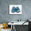 «Blue Coastal Crab» par Cindy Jacobs, art mural sur toile-1522660291