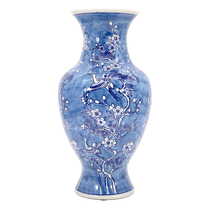 Handmade Ceramic Table Vase, Denim