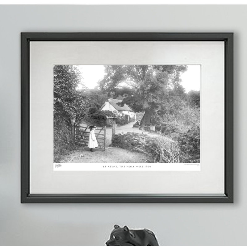 St Keyne, The Holy Well 1906 by Francis Frith - Single Picture Frame Print, 28cm H x 36cm W x 2.3cm D