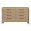 Commode 8 tiroirs brun clair