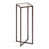 Plateau en verre transparent / base en bronze