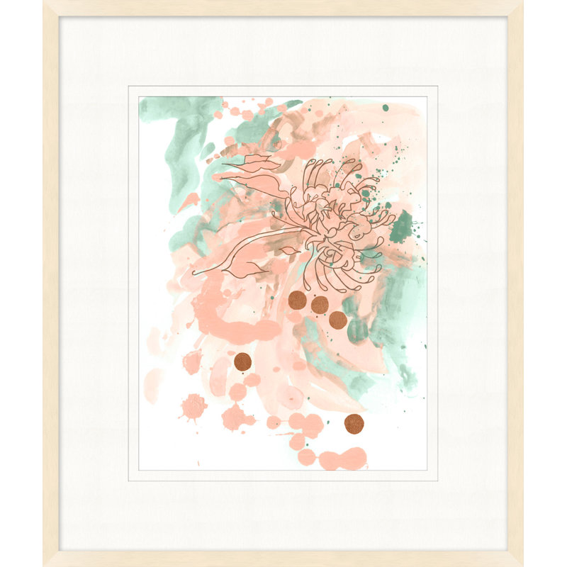 Fleurs abstraites 2 - Peinture encadrée
