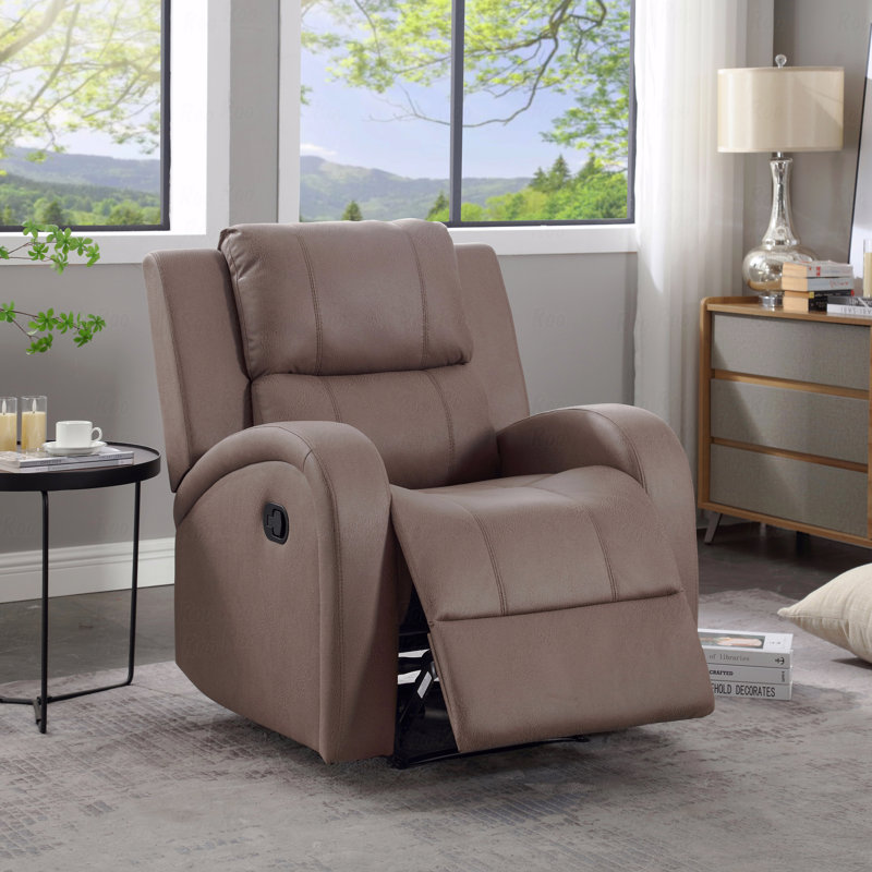 Fauteuil manuel moderne en similicuir avec fauteuil inclinable