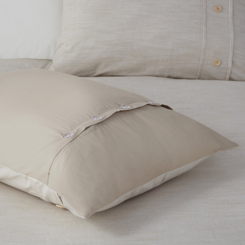Natural Full Organic Cotton Comforter Cover Set with Insert